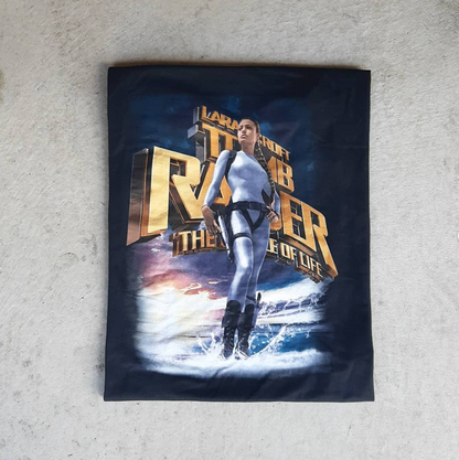 Tomb Raider Lara Croft 2001 Dreamworld "The Circle Of Life" T-shirt Mens L
