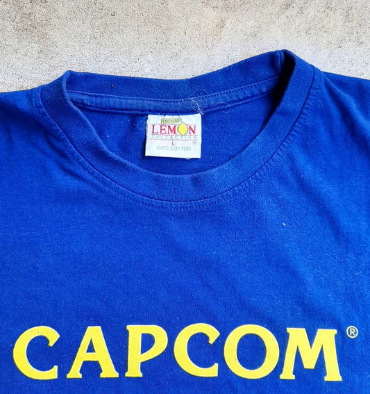 Capcom Japan 2002 Logo Vintage T-shirt Mens L
