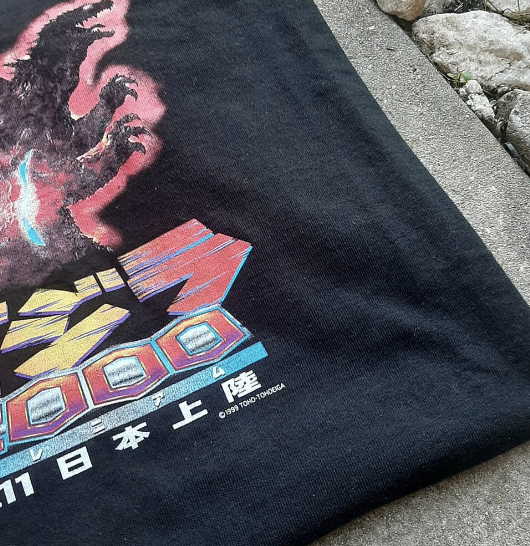 Godzilla Japan 2000 "Toho Cinemas Staff Promo T-shirt Mens L