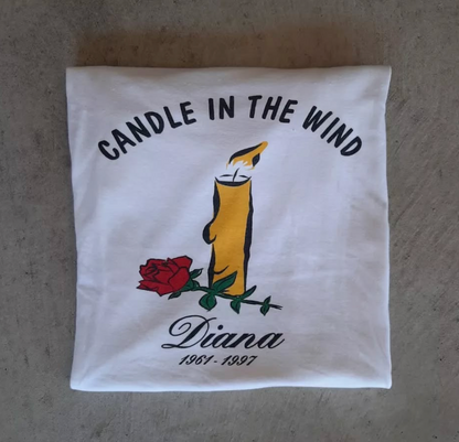 Princess Diana & Elton John 1997 “Candle in The Wind” Vintage T-shirt Mens L