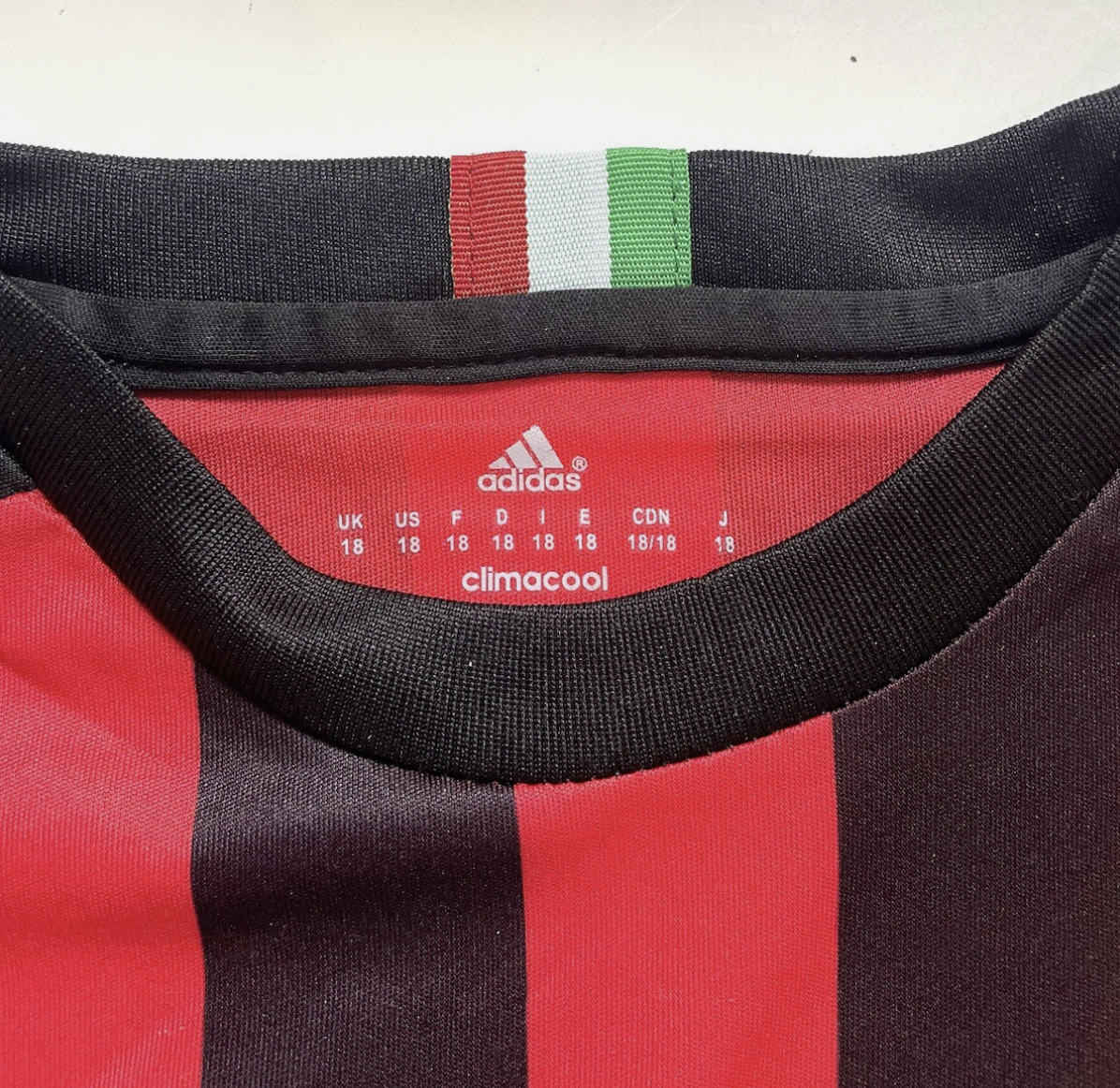 Adidas Ac Milan Soccer Jersey Youth Ladies XXS