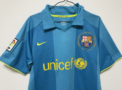 Nike Barcelona 2007/08 Soccer Jersey Anniversary Shirt Mens S