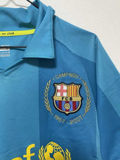 Nike Barcelona 2007/08 Soccer Jersey Anniversary Shirt Mens S