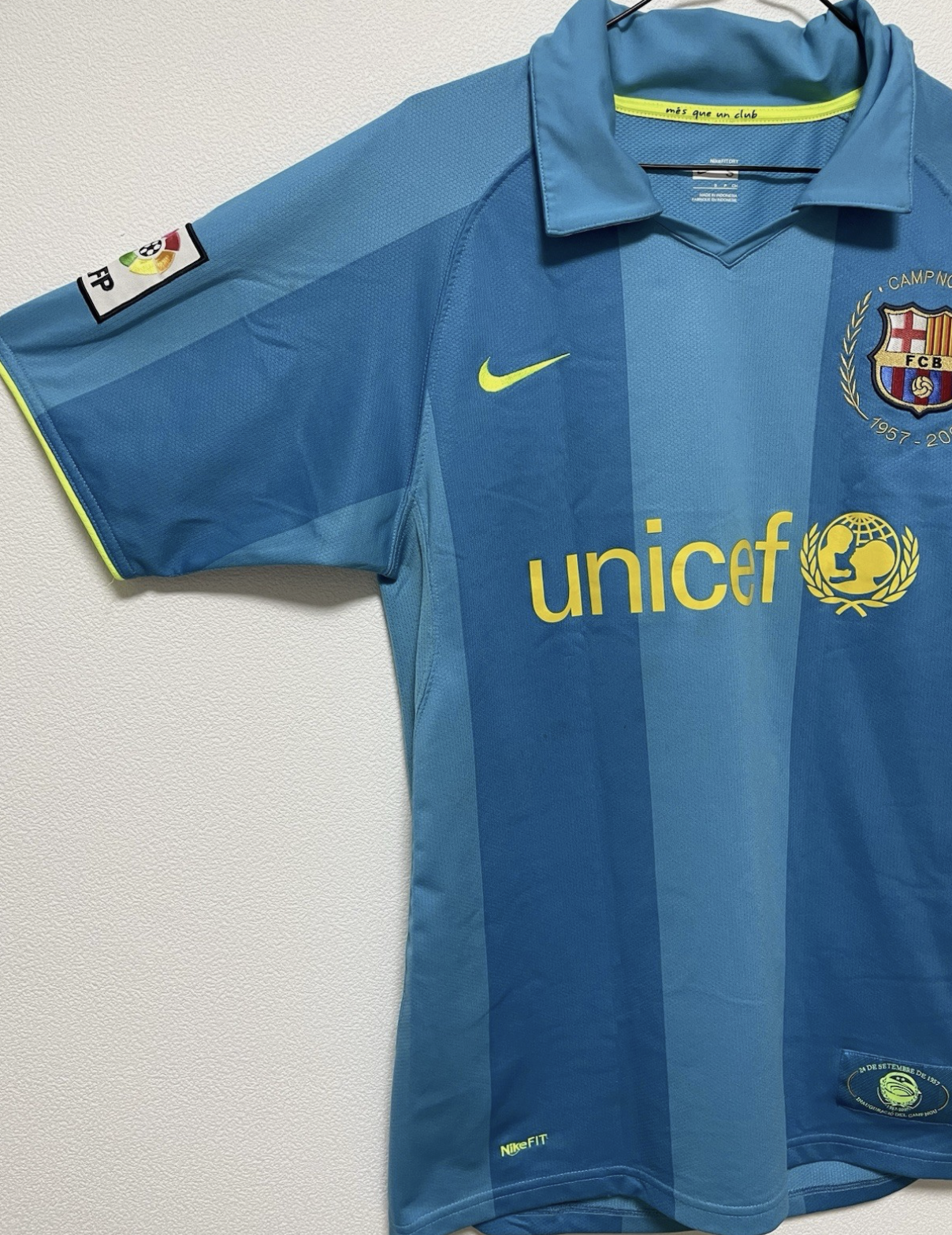 Nike Barcelona 2007/08 Soccer Jersey Anniversary Shirt Mens S