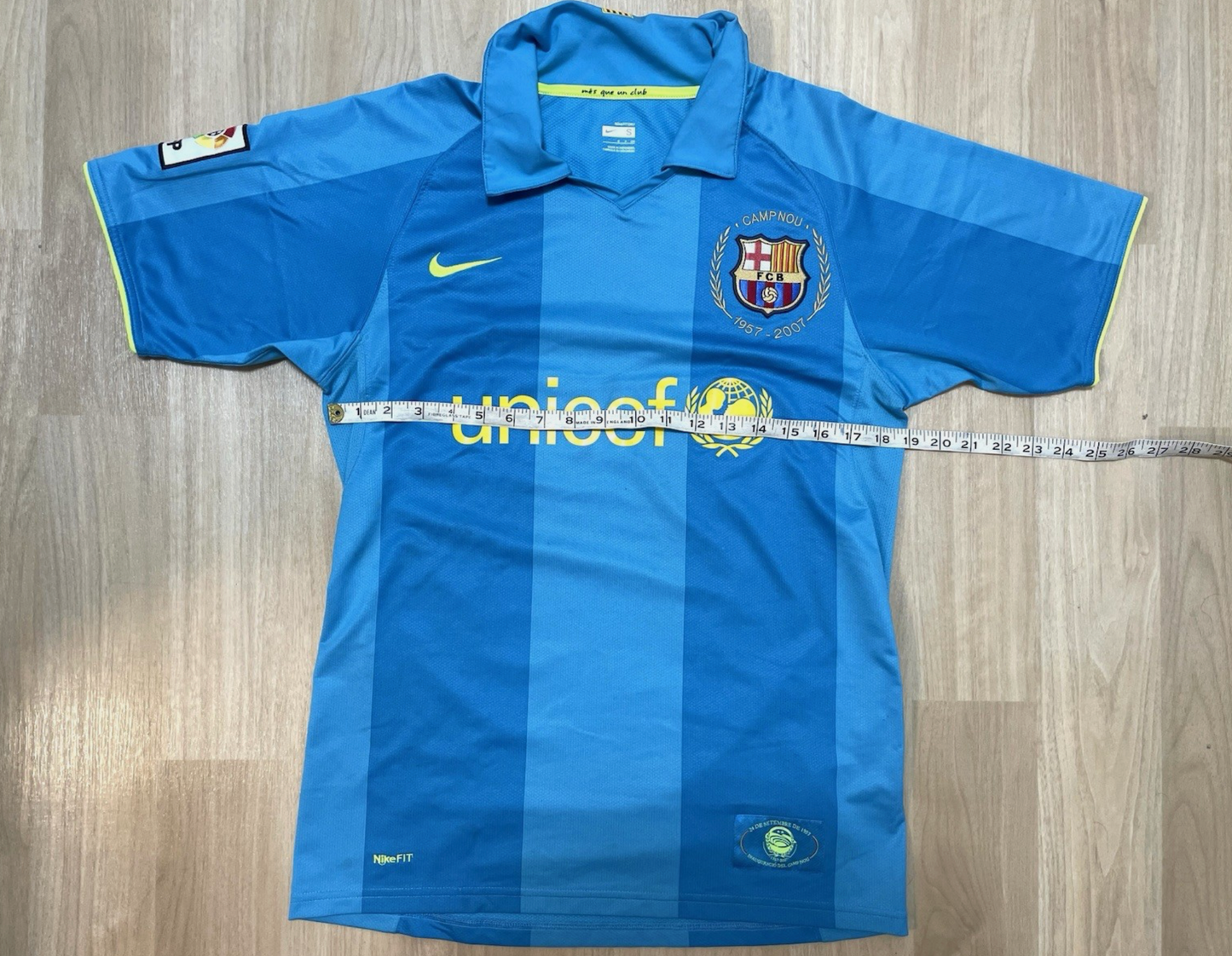 Nike Barcelona 2007/08 Soccer Jersey Anniversary Shirt Mens S