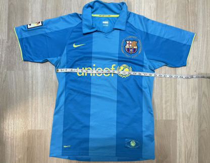 Nike Barcelona 2007/08 Soccer Jersey Anniversary Shirt Mens S