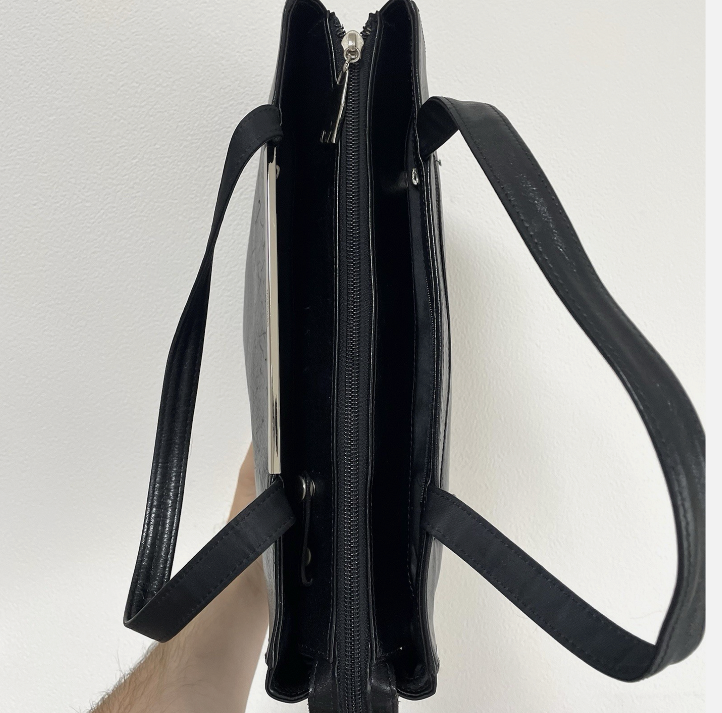 ヴィンテージ ロンシャン バッグ ポーチ ケース トイレタリー 化粧台 レザー モノグラム ブラウン 90年代