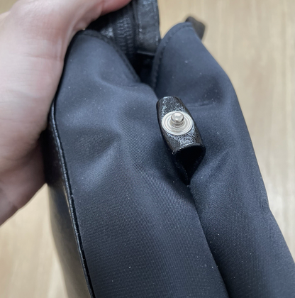 ヴィンテージ ロンシャン バッグ ポーチ ケース トイレタリー 化粧台 レザー モノグラム ブラウン 90年代