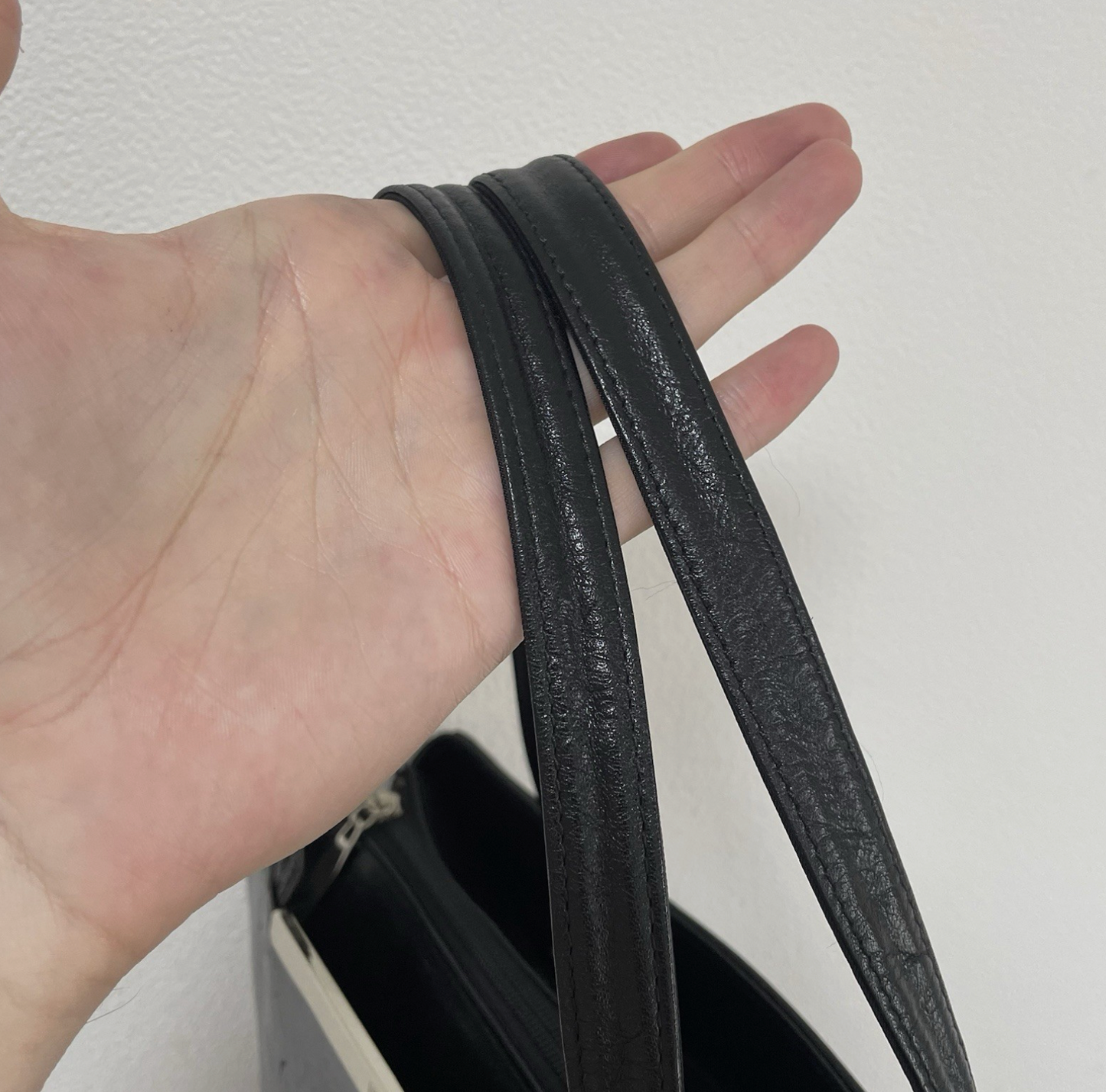 ヴィンテージ ロンシャン バッグ ポーチ ケース トイレタリー 化粧台 レザー モノグラム ブラウン 90年代