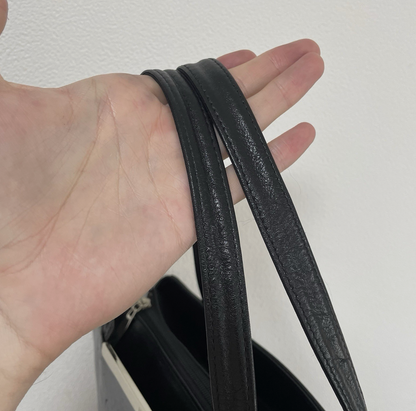 ヴィンテージ ロンシャン バッグ ポーチ ケース トイレタリー 化粧台 レザー モノグラム ブラウン 90年代