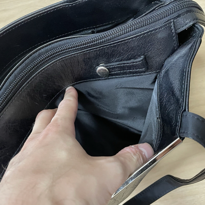 ヴィンテージ ロンシャン バッグ ポーチ ケース トイレタリー 化粧台 レザー モノグラム ブラウン 90年代