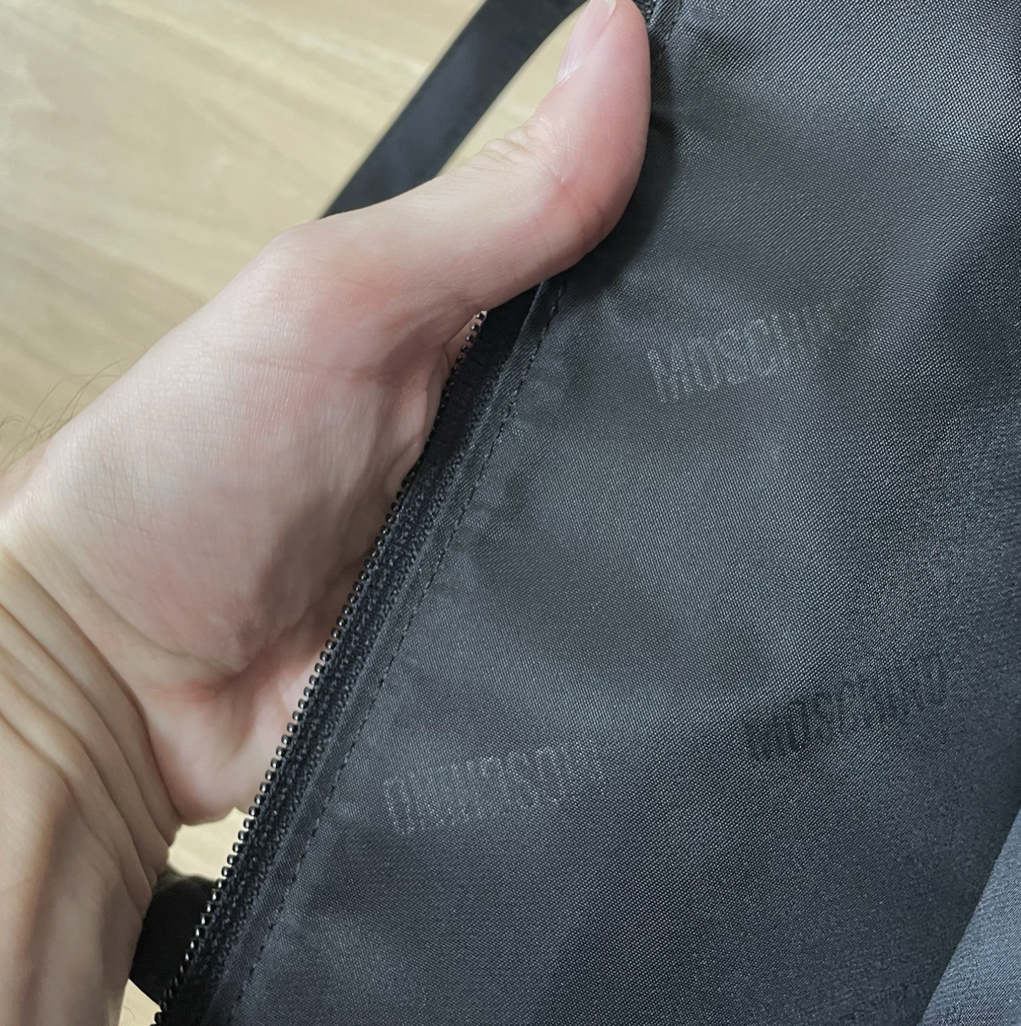 ヴィンテージ ロンシャン バッグ ポーチ ケース トイレタリー 化粧台 レザー モノグラム ブラウン 90年代