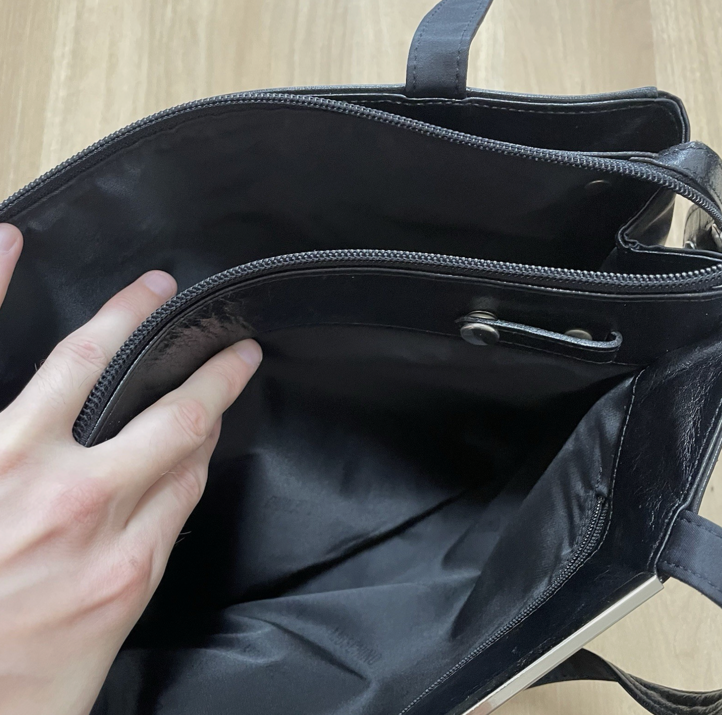 ヴィンテージ ロンシャン バッグ ポーチ ケース トイレタリー 化粧台 レザー モノグラム ブラウン 90年代