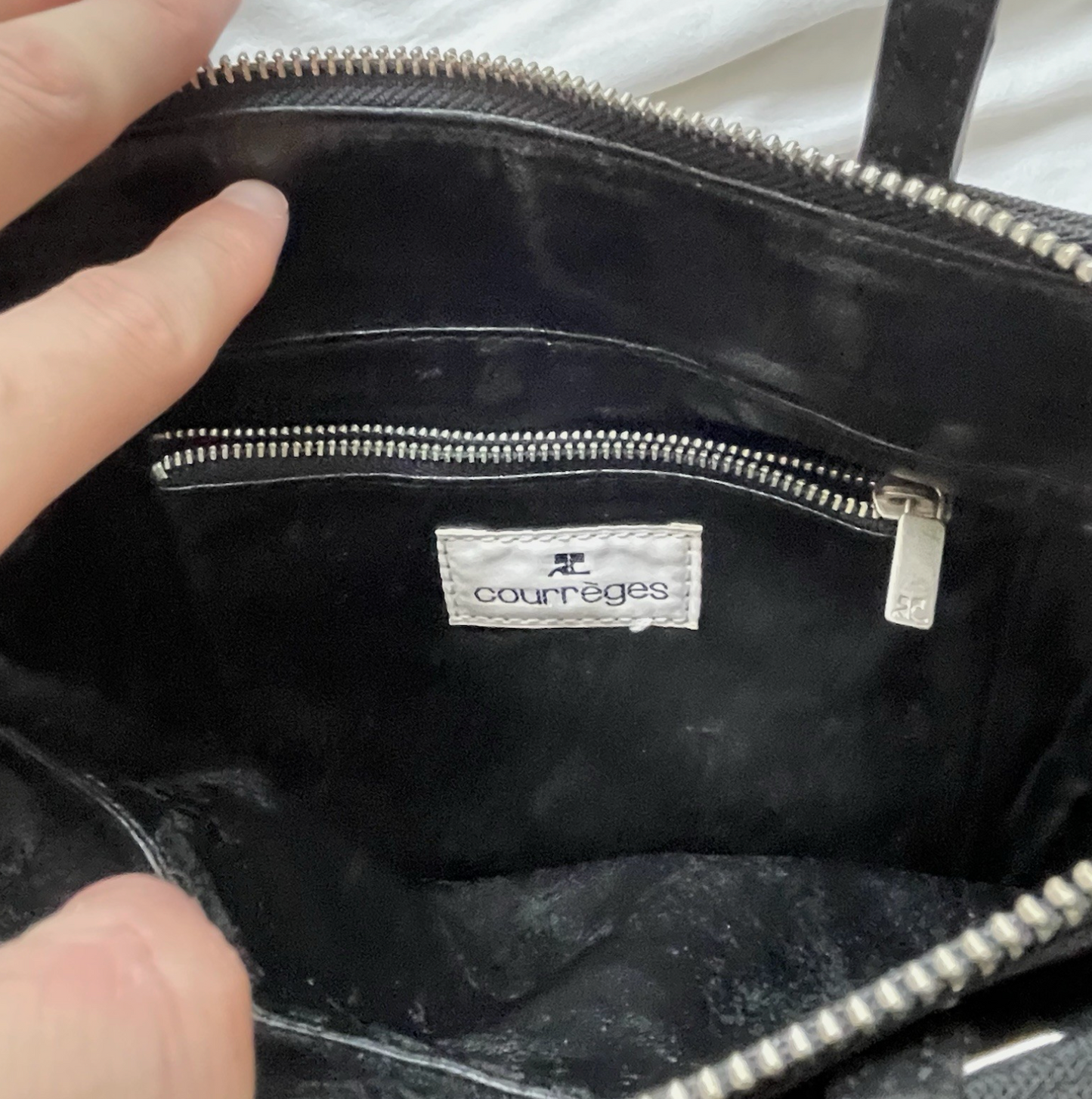 Courreges Paris Vintage Logo Tote Bag Handbag