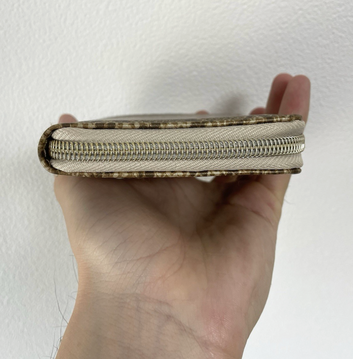 A Bathing Ape Bape Gold Snakeskin Bifold Wallet