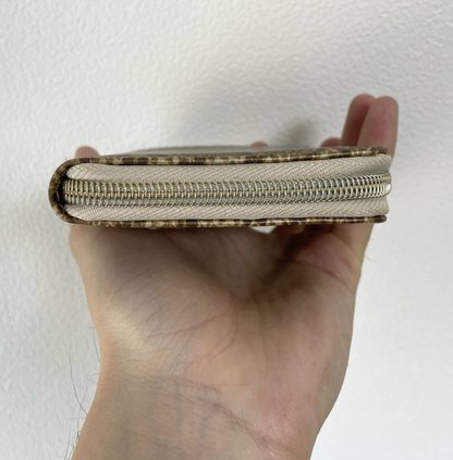 A Bathing Ape Bape Gold Snakeskin Bifold Wallet