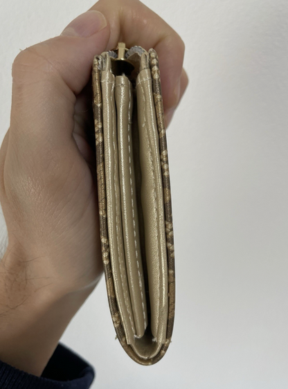 A Bathing Ape Bape Gold Snakeskin Bifold Wallet