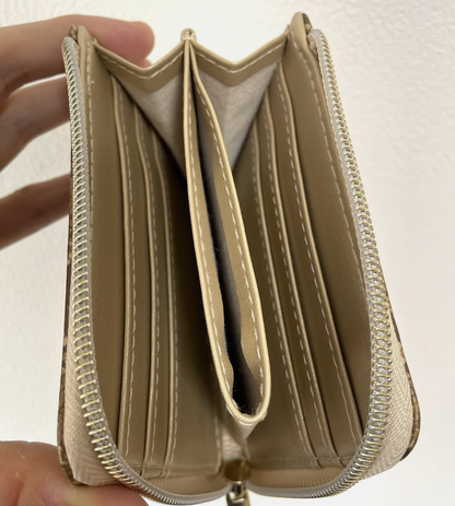 A Bathing Ape Bape Gold Snakeskin Bifold Wallet