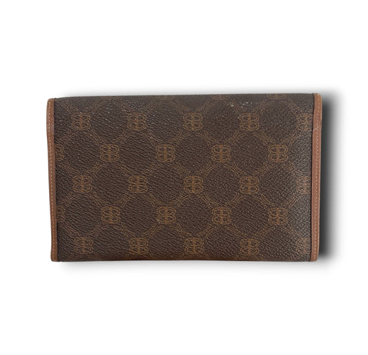 Bally Vintage Bifold Wallet Passport Travel Case Clutch