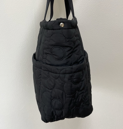 マリークワント 2WAYハンドバッグ ショルダーバッグ ブラック 刺繍フラワー ヴィンテージ Y2K 00年代