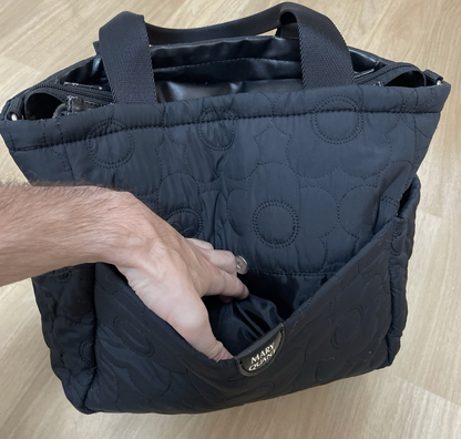 マリークワント 2WAYハンドバッグ ショルダーバッグ ブラック 刺繍フラワー ヴィンテージ Y2K 00年代