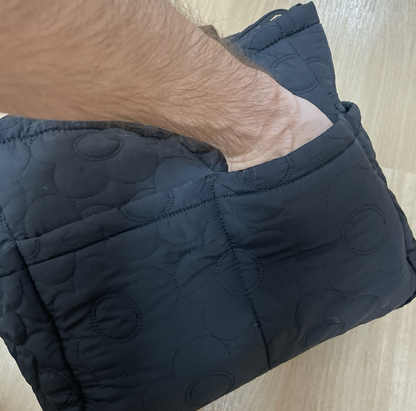 マリークワント 2WAYハンドバッグ ショルダーバッグ ブラック 刺繍フラワー ヴィンテージ Y2K 00年代