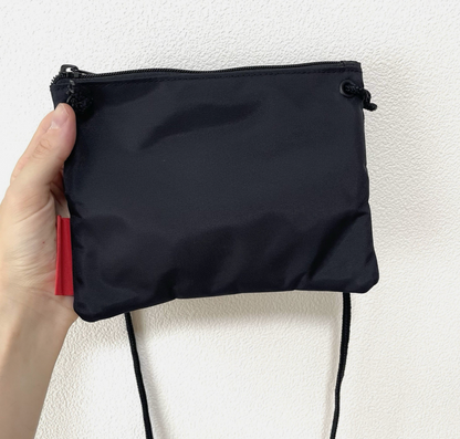 マンハッタンポーテージ CBGB &amp; OMFUG トリプルジッパーポーチバッグ サッチェル ブラック ナイロン NYC