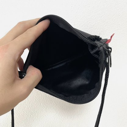 マンハッタンポーテージ CBGB &amp; OMFUG トリプルジッパーポーチバッグ サッチェル ブラック ナイロン NYC