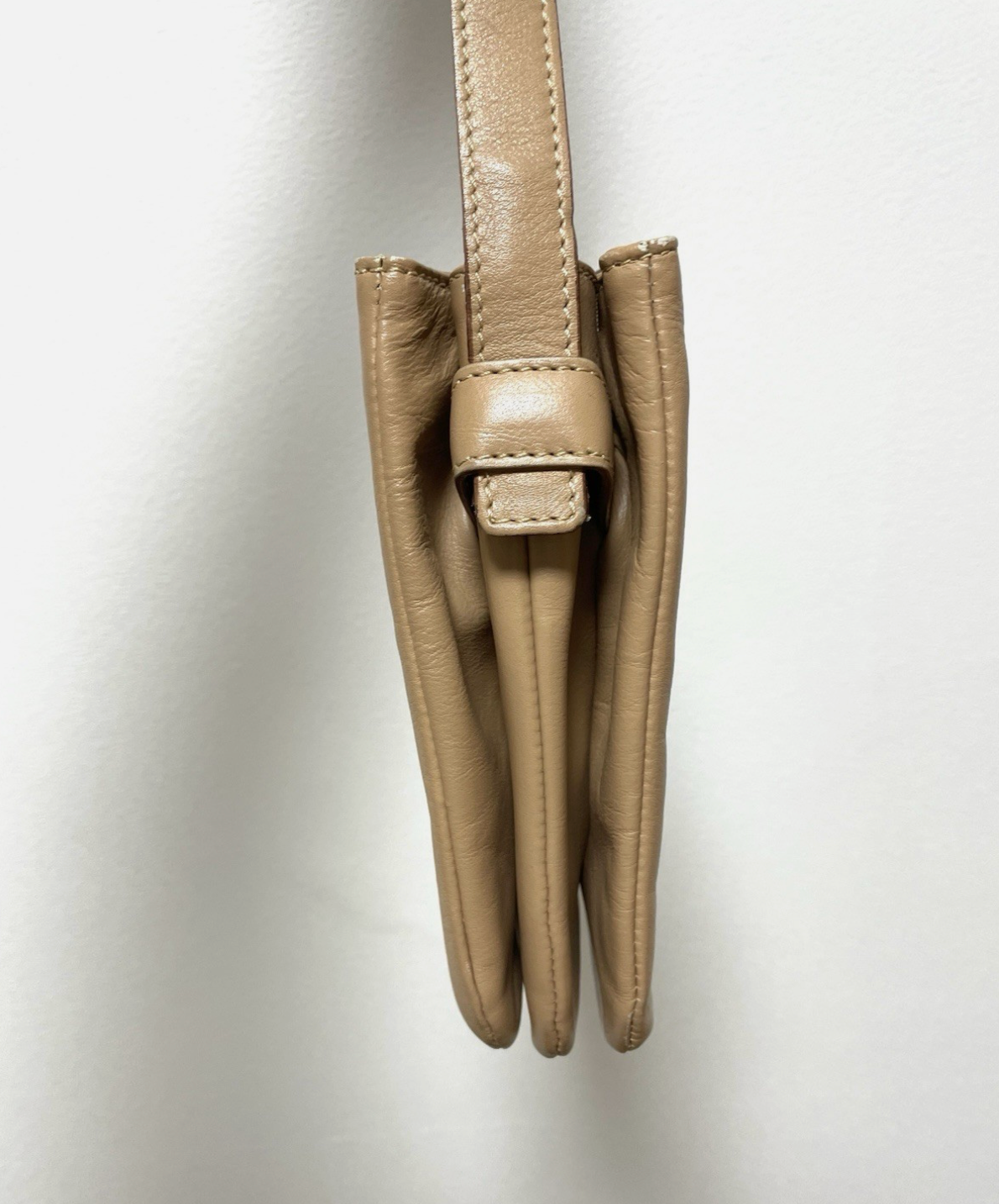 Max Mara Vintage Leather Satchel Cross Body Shoulder Bag