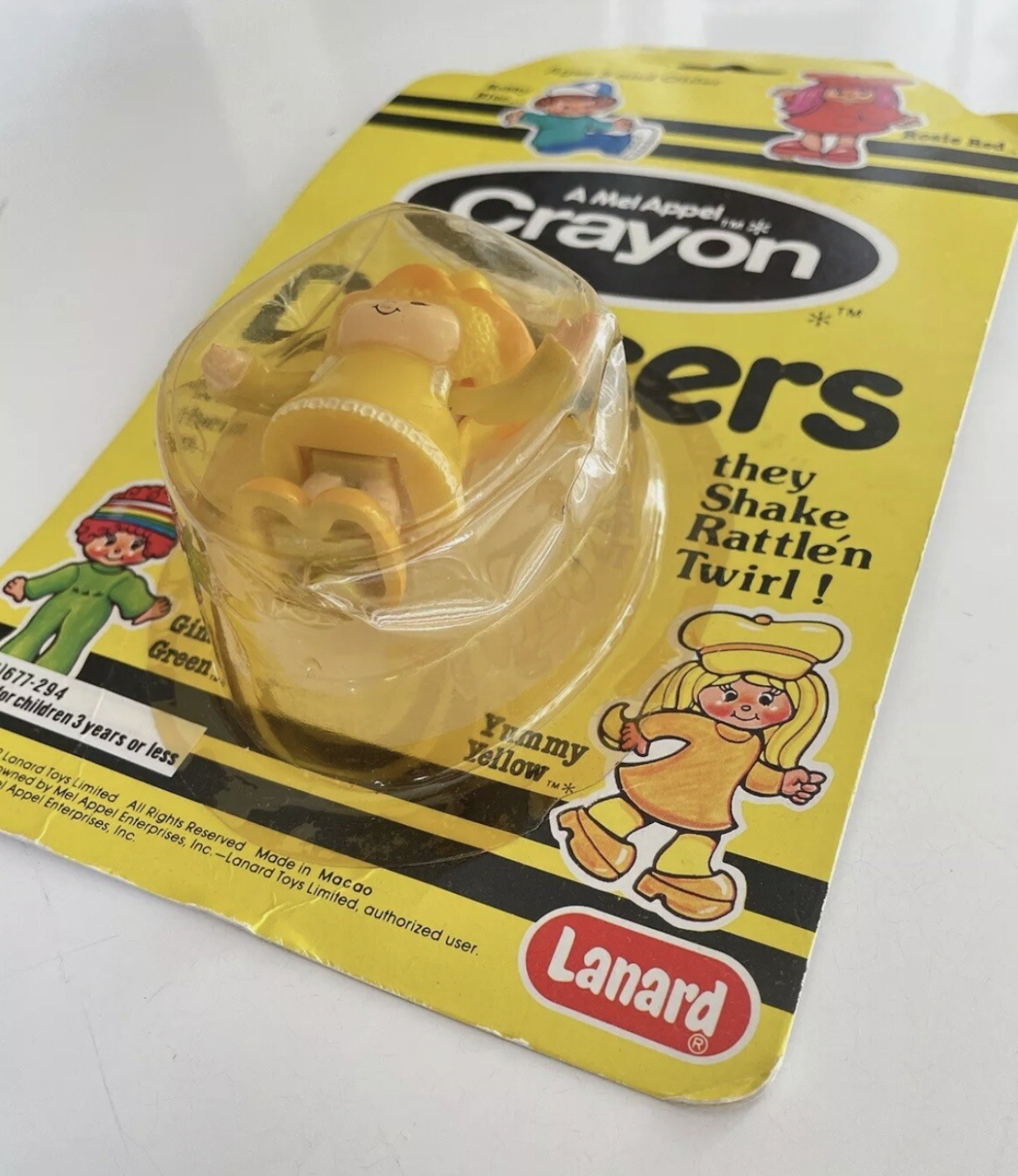 Lanard Mel Appel Crayon Vintage Doll Miniature Figure