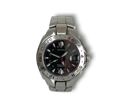 Seiko GMT Vintage 2000's Perpetual Calendar Mens Quartz Watch