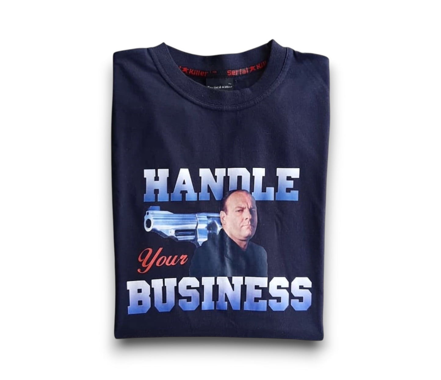 Serial Killer Vintage Tony Soprano 'Handle Your Business' T-shirt Mens L