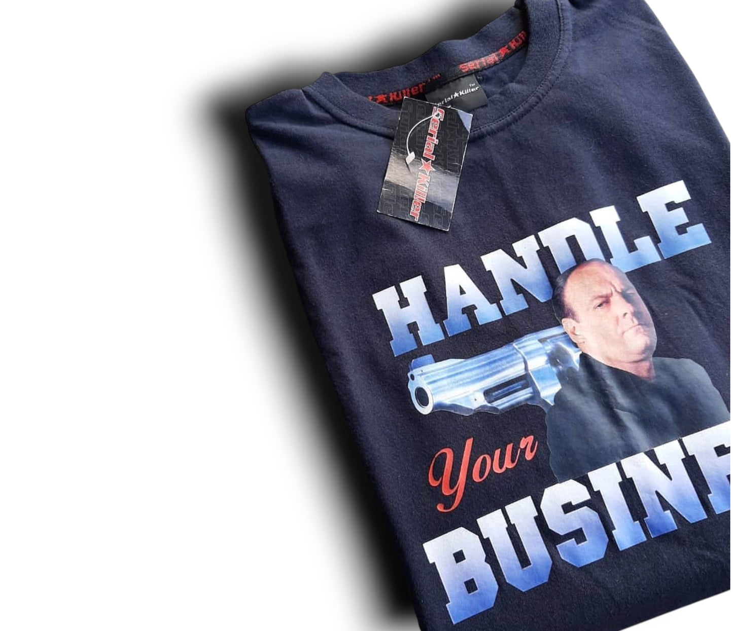 Serial Killer Vintage Tony Soprano 'Handle Your Business' T-shirt Mens L