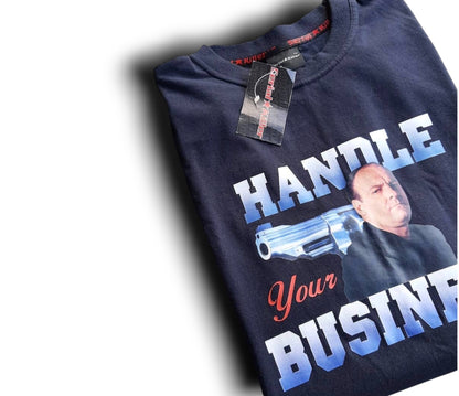 Serial Killer Vintage Tony Soprano 'Handle Your Business' T-shirt Mens L