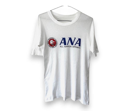 ANA All Nippon Airways Japan Promo Vintage T-shirt Mens S