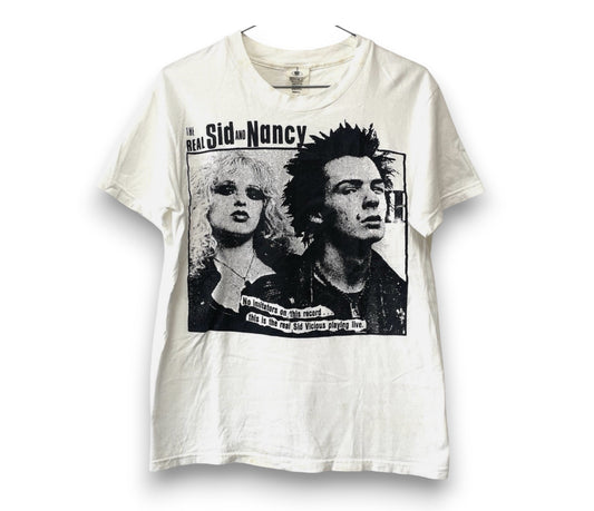 Sex Pistols Sid Vicious & Nancy God Save The Queen Vintage T-shirt Mens S