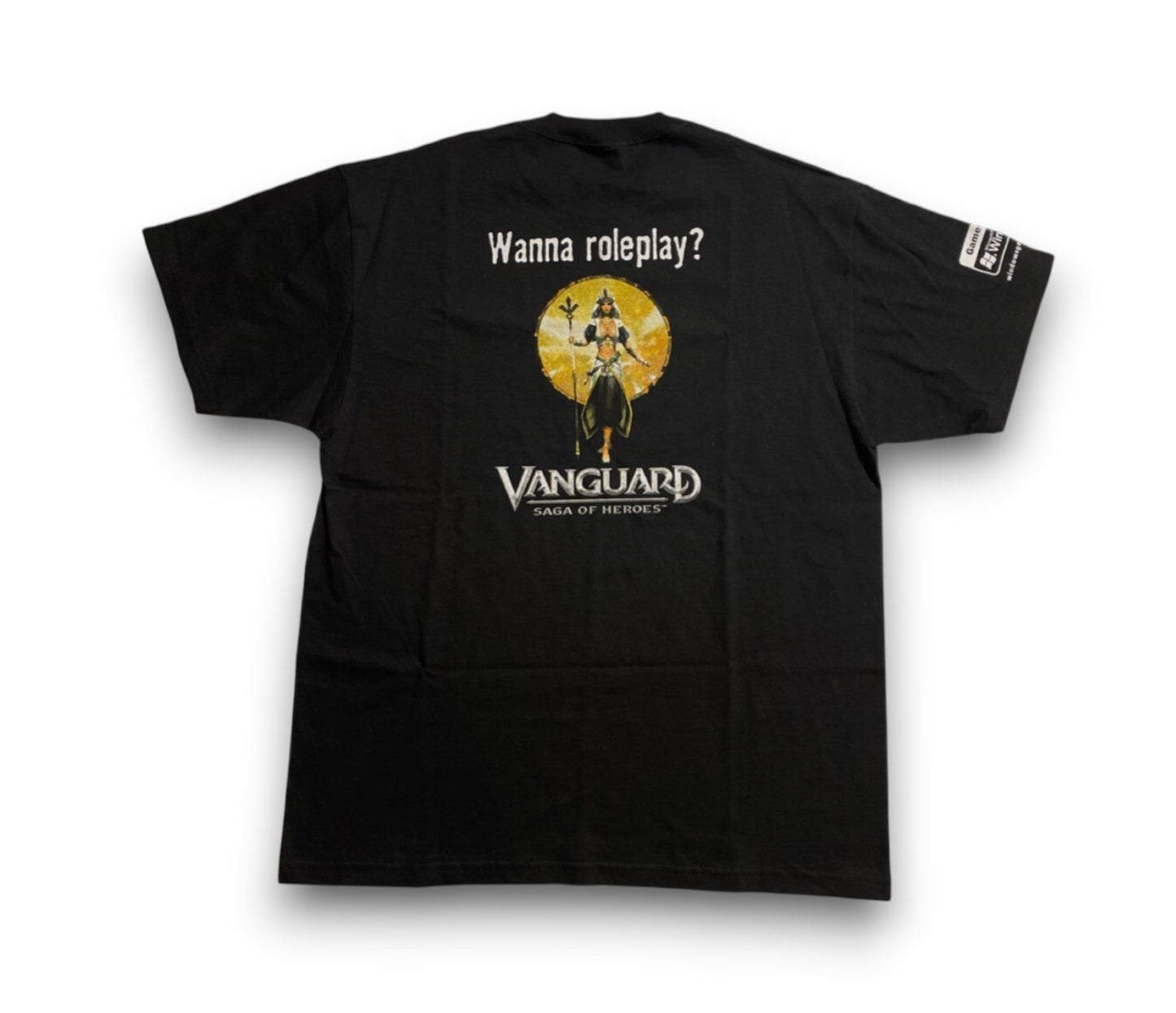 ヴィンテージ E3 ヴァンガード サーガ・オブ・ヒーローズ Tシャツ ブラック Windows メンズ L