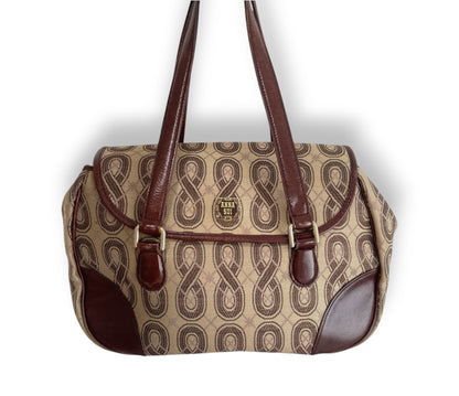 Anna Sui Vintage 00's Handbag Bag Shoulder Brown