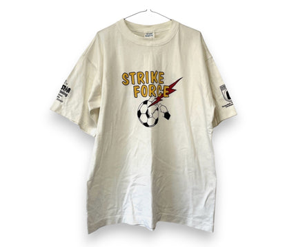 ストライクフォース ヴィンテージ クイーンズランド Tシャツ ホワイト サッカー フットボール メンズ XXL